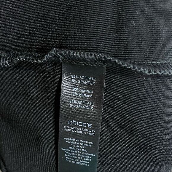 Chico’s Travelers Classic Easy Drape Jacket Black - Picture 5 of 5